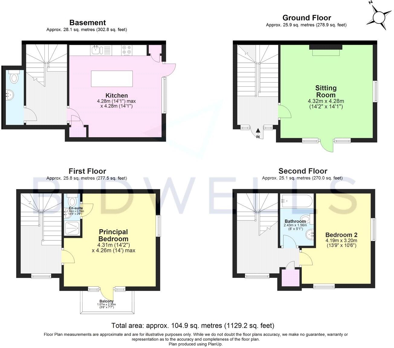 Portugal Street, Cambridge floorplan