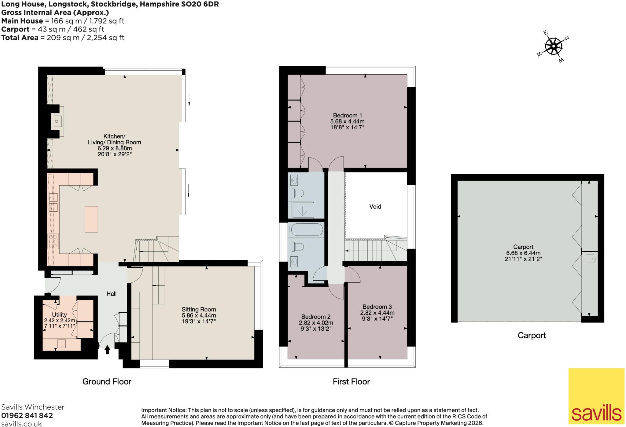 Longstock, Stockbridge, Hampshire, SO20 floorplan