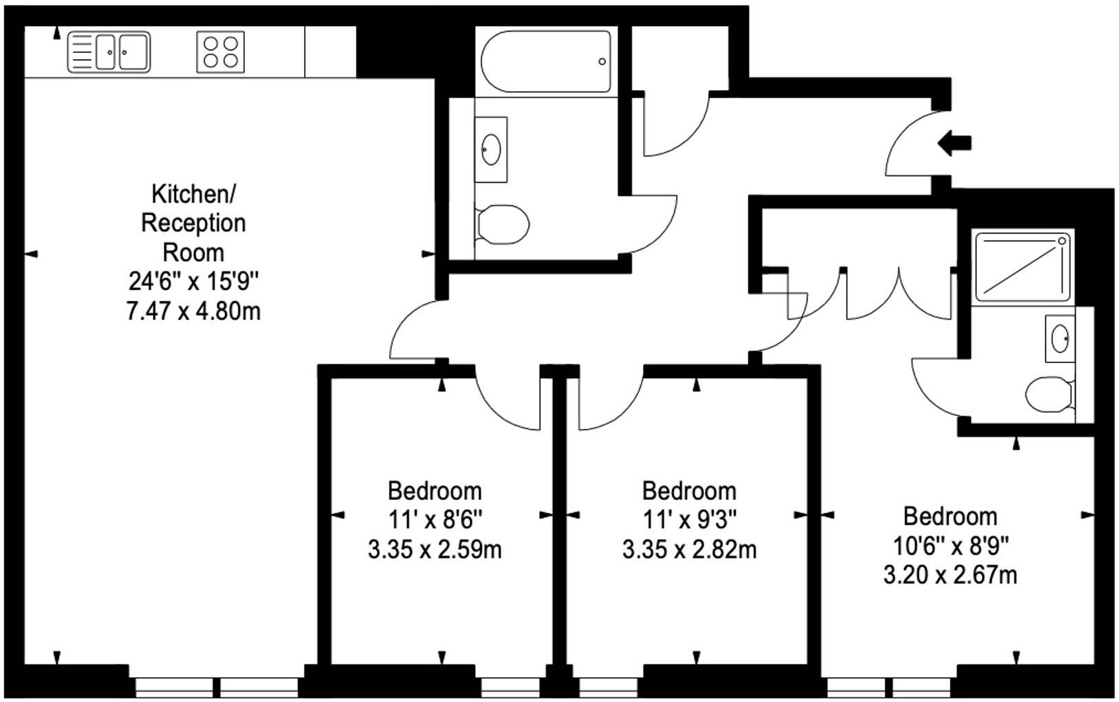 Merchant Square East, London, W2 floorplan