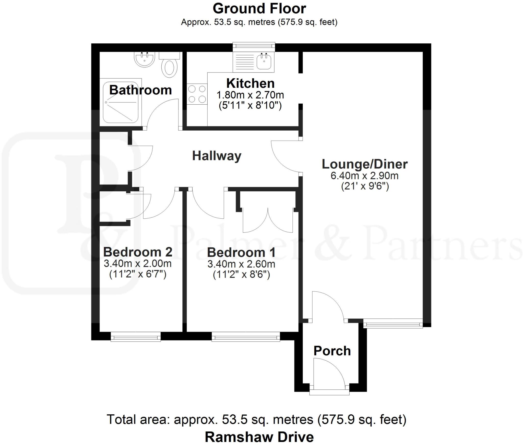 Ramshaw Drive, Chelmer Village, Chelmsford, Essex, CM2 floorplan