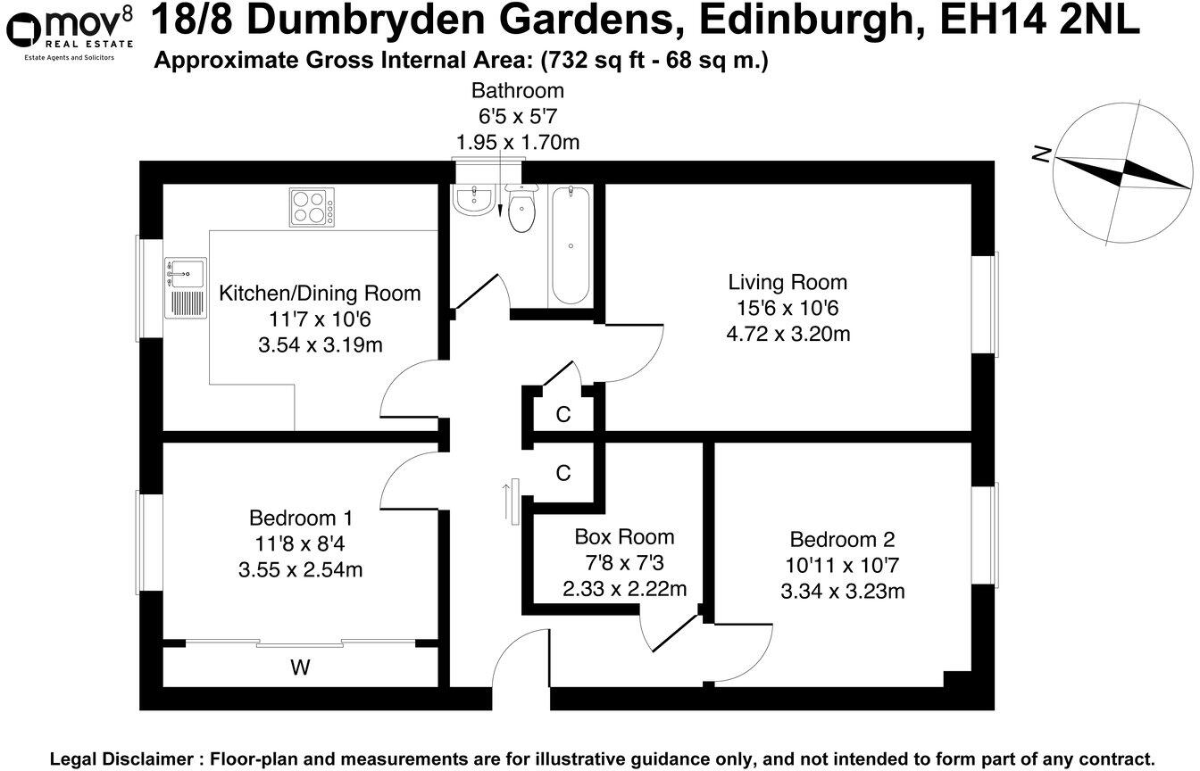 Dumbryden Gardens, Edinburgh, EH14 floorplan