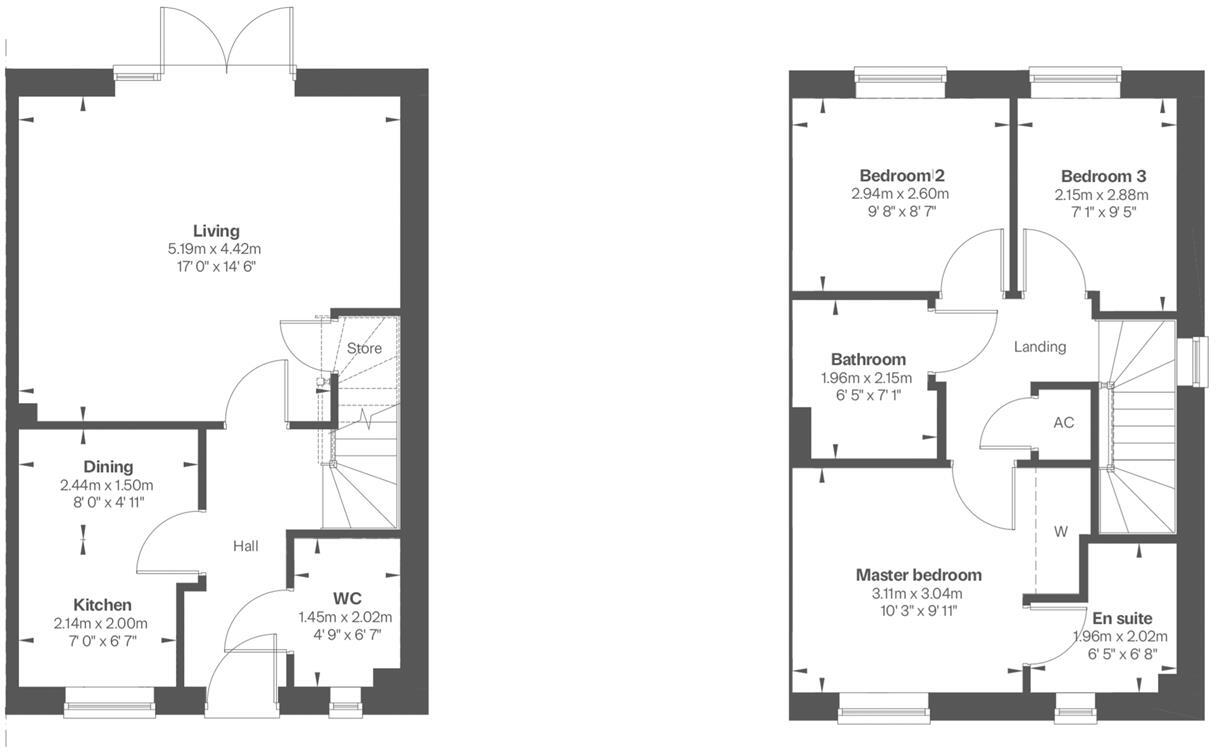 Plot 25, The Burley, Willow Rise, Bomere Heath, Shrewsbury floorplan