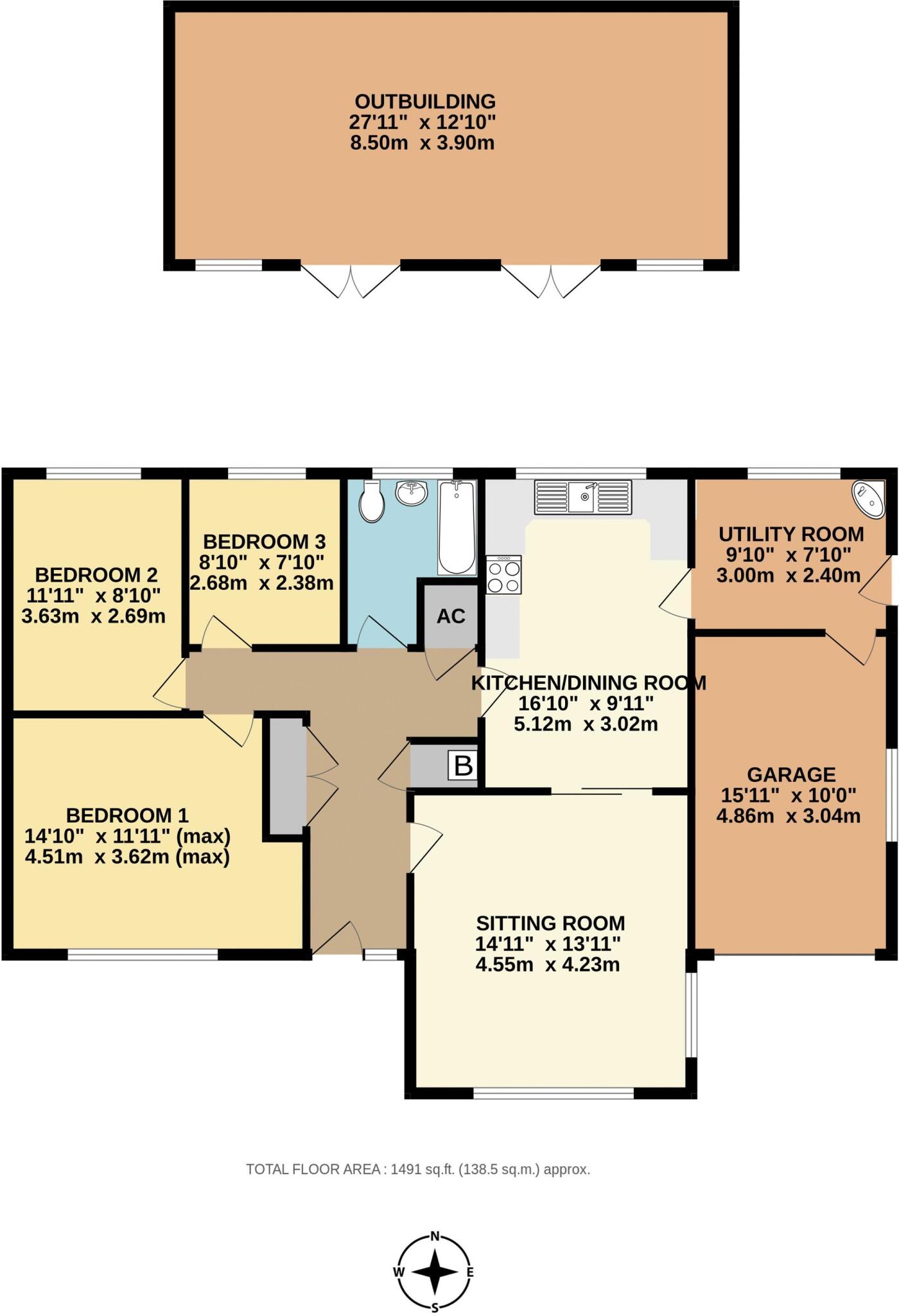 Holway, Tatworth, Nr Chard, Somerset TA20 floorplan