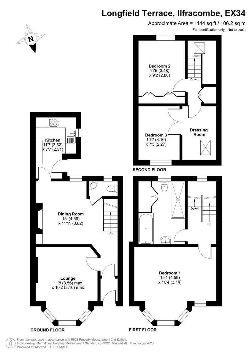 Longfield Terrace, Ilfracombe, EX34 9 floorplan