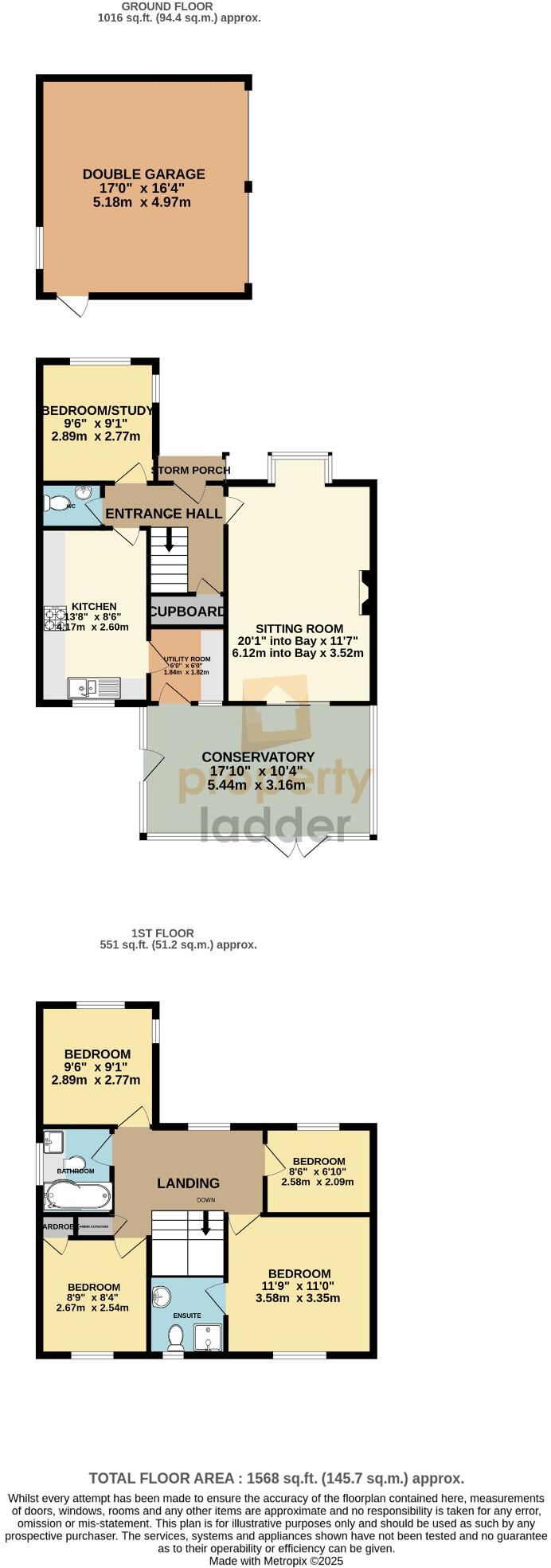 Honeysuckle Close, North Walsham, Norfolk, NR28 floorplan