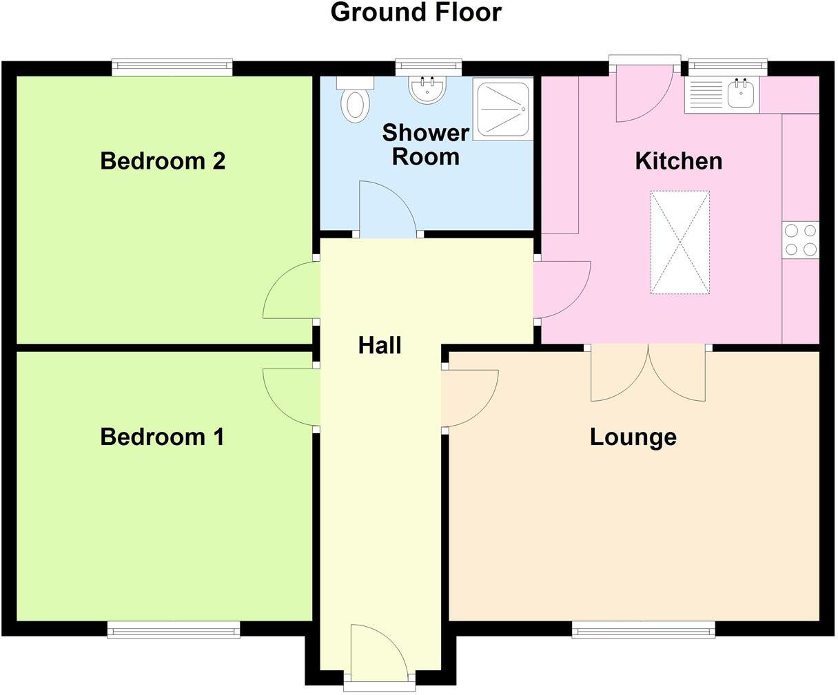 Fox's Place, Old Road, Chesterfield floorplan