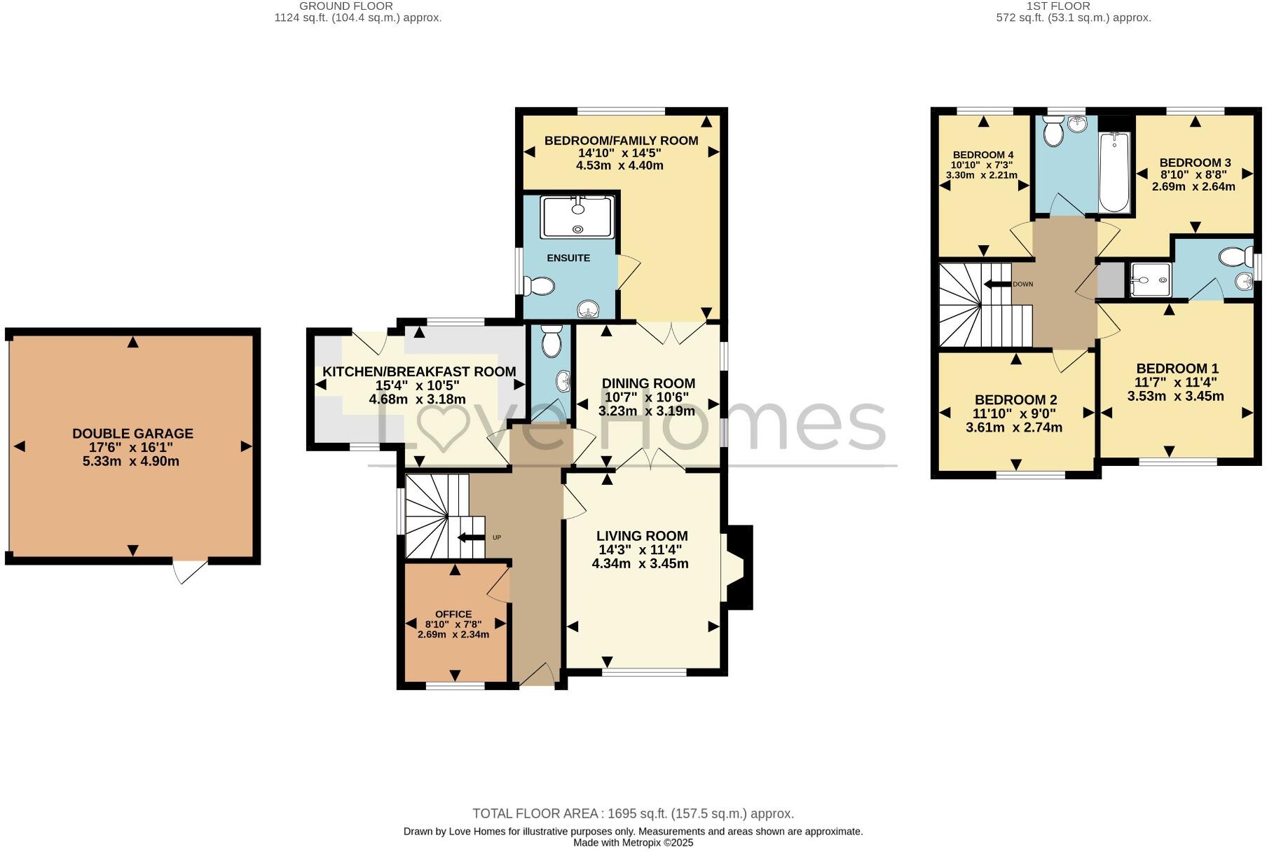 Oak Drive, Pulloxhill floorplan