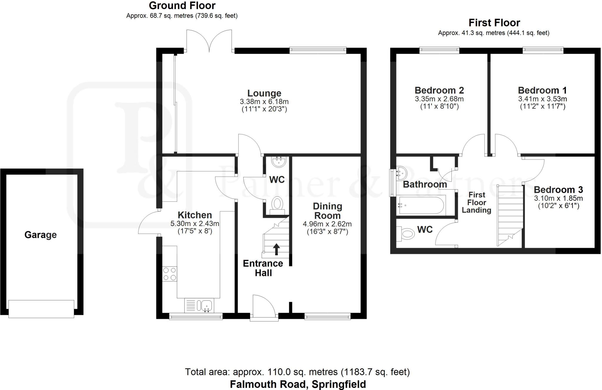 Falmouth Road, Chelmsford, Essex, CM1 floorplan