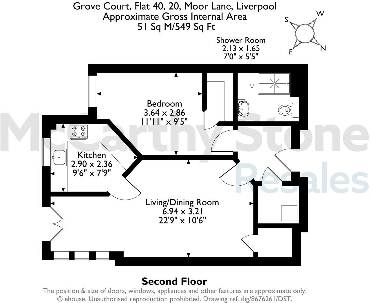 Grove Court, 20 Moor Lane, Crosby, Liverpool floorplan
