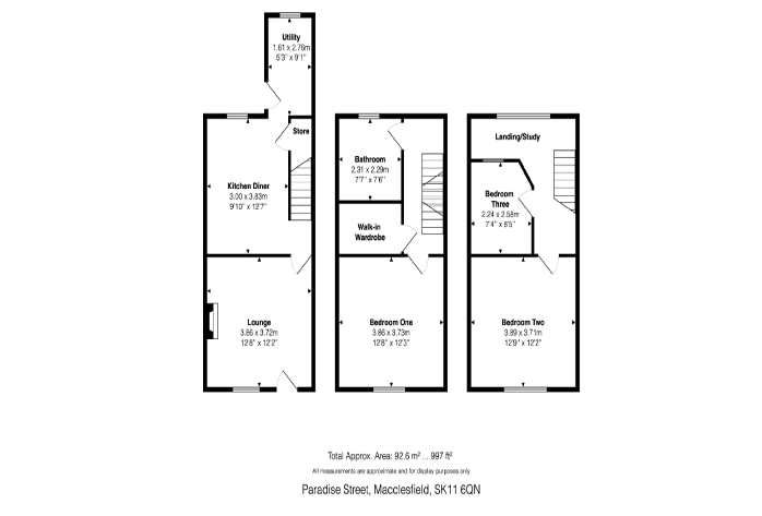 Paradise Street, Macclesfield, Cheshire, SK11 floorplan