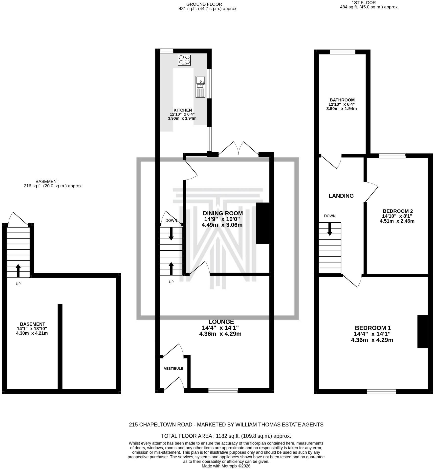 215, Chapeltown Road, Chapeltown, BL7 floorplan