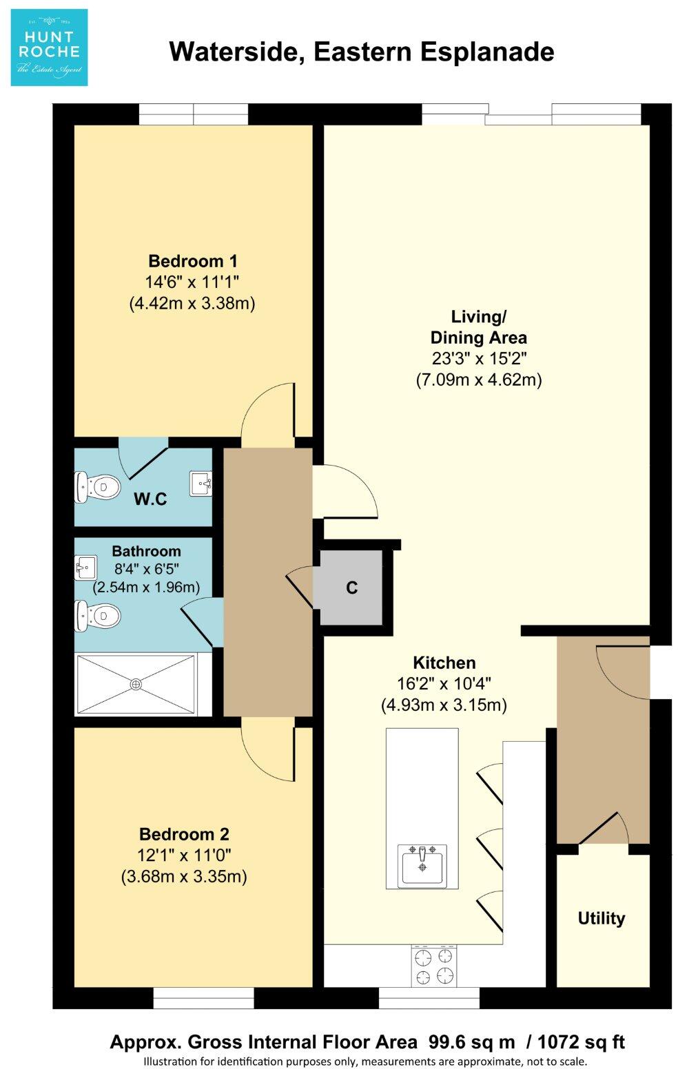 Waterside, 135 Eastern Esplanade, Southend On Sea, Essex, SS1 floorplan