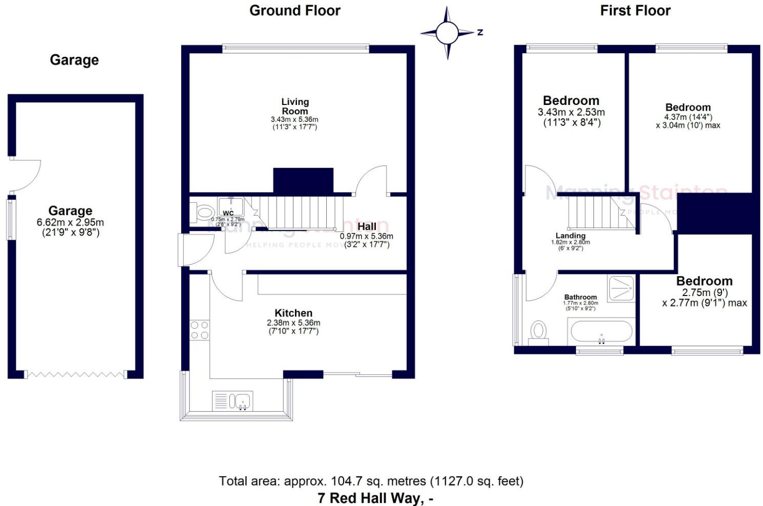Red Hall Way, Leeds, West Yorkshire floorplan