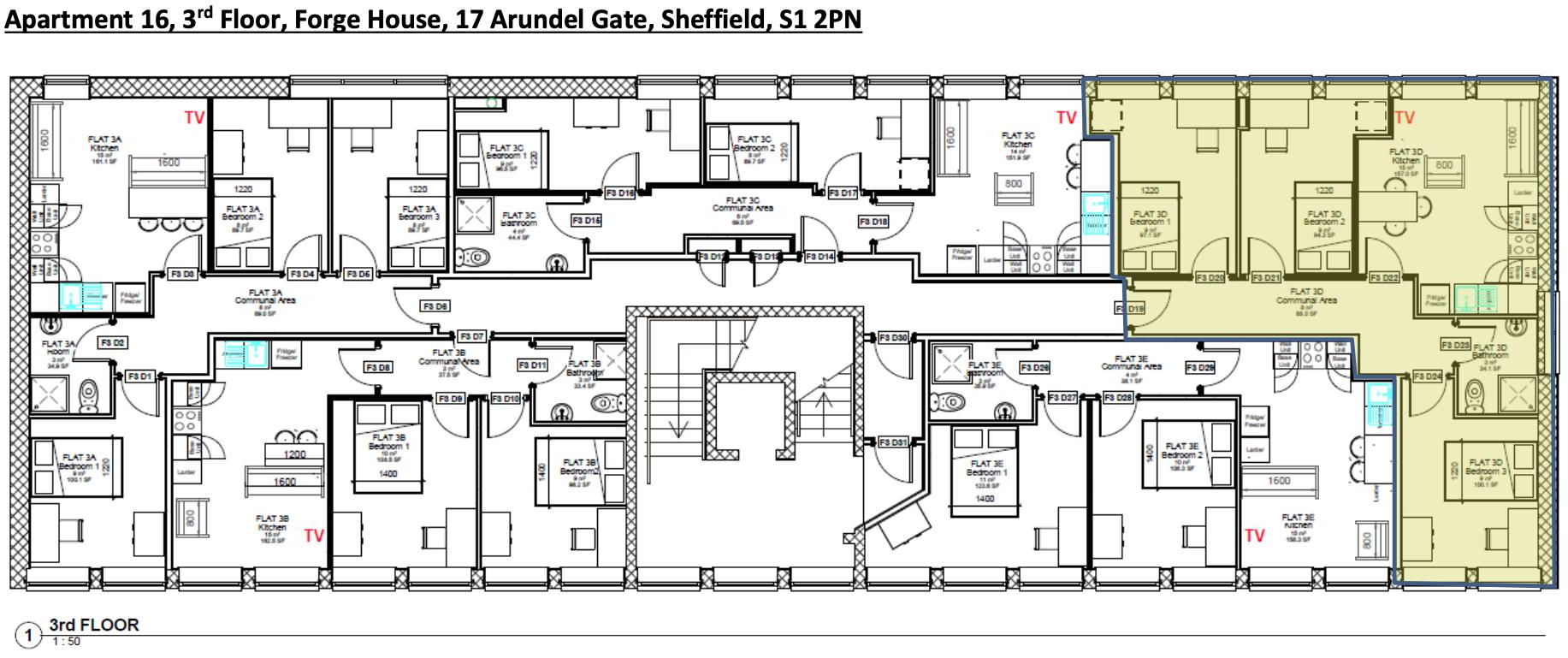 Arundel Gate, Sheffield floorplan