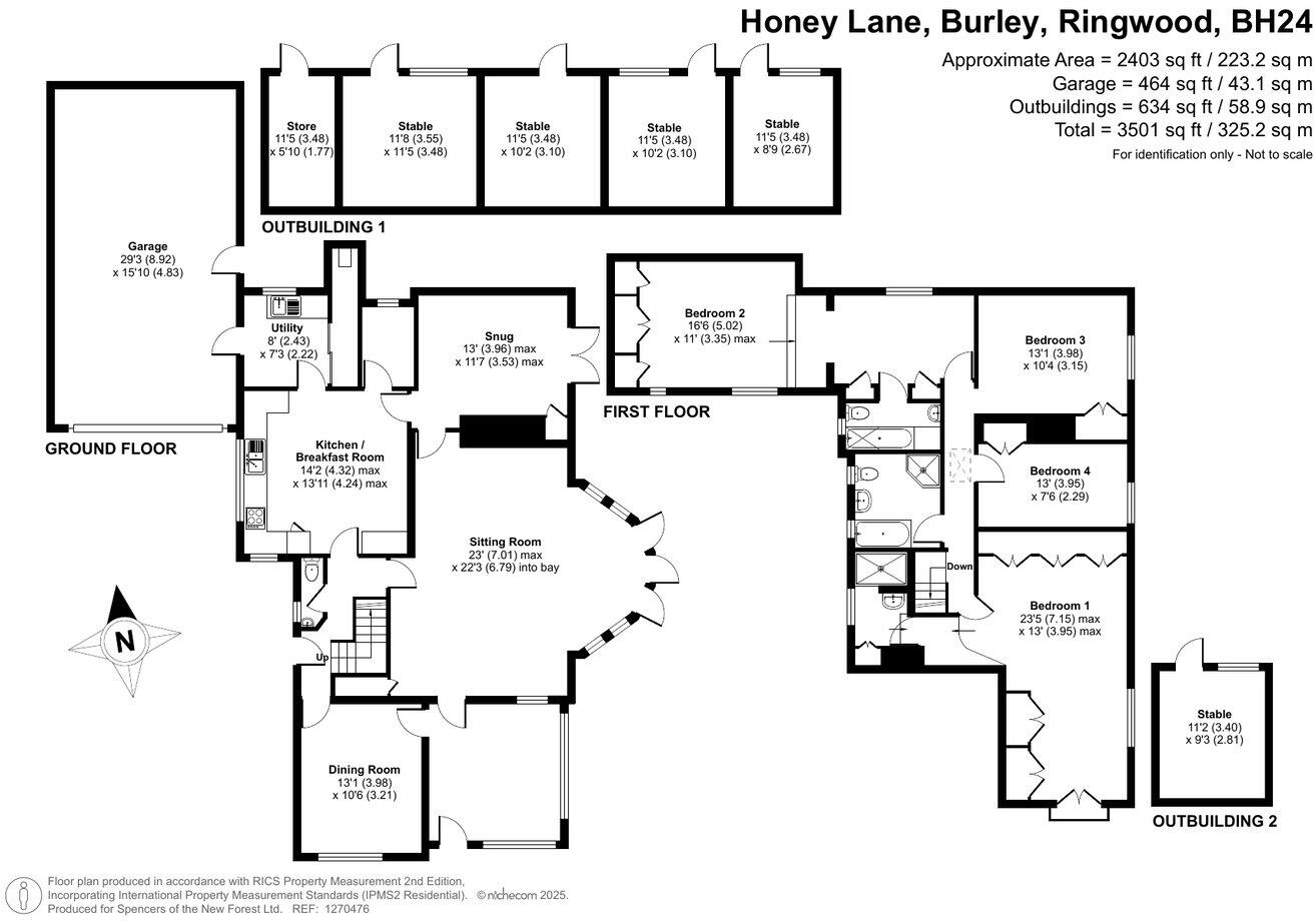 Honey Lane, Burley, Ringwood, BH24 floorplan