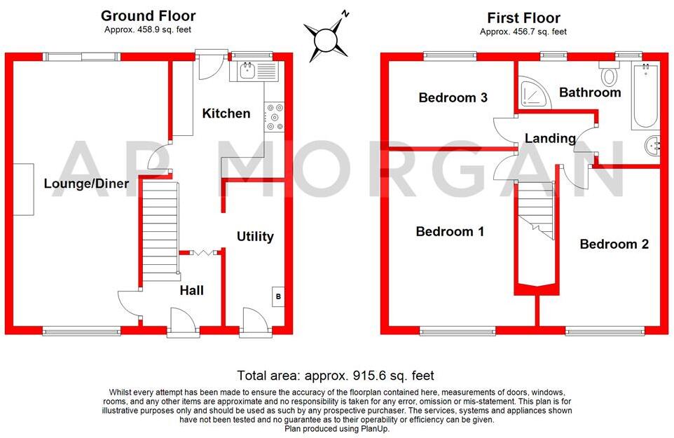 Clewley Grove, Quinton, Birmingham, West Midlands, B32 floorplan