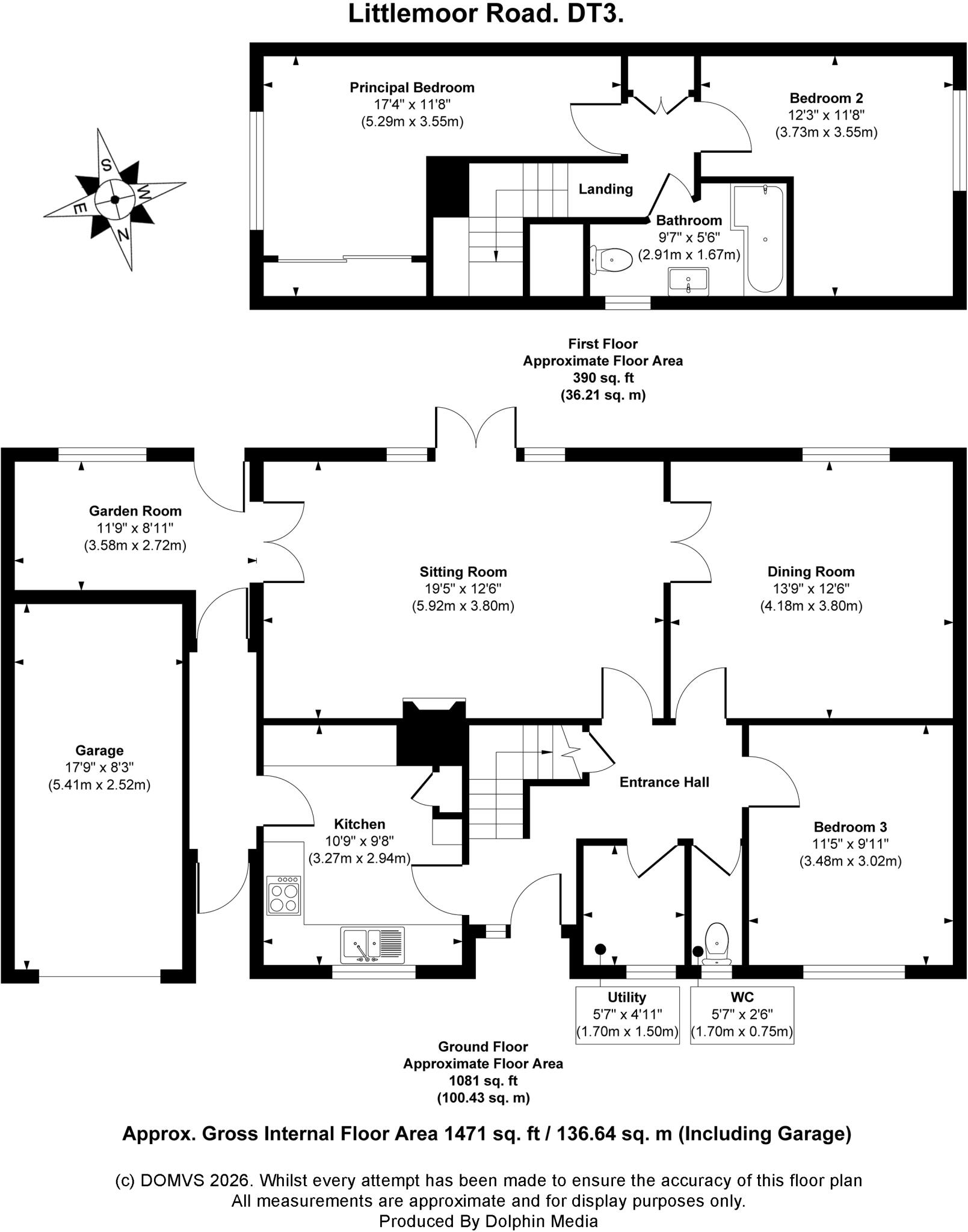 Preston, Weymouth, Dorset floorplan