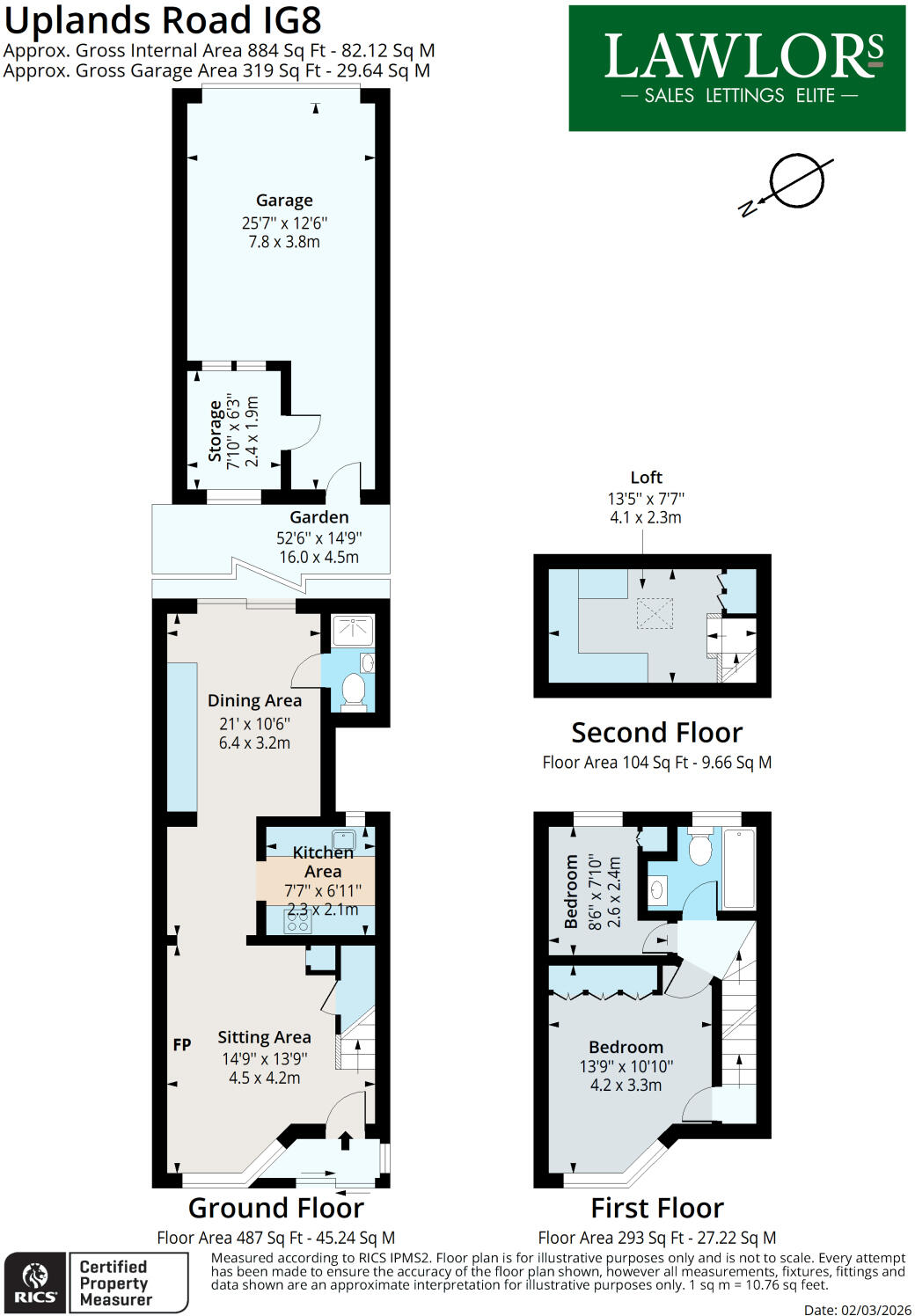 Uplands Road, Woodford Green, IG8 floorplan
