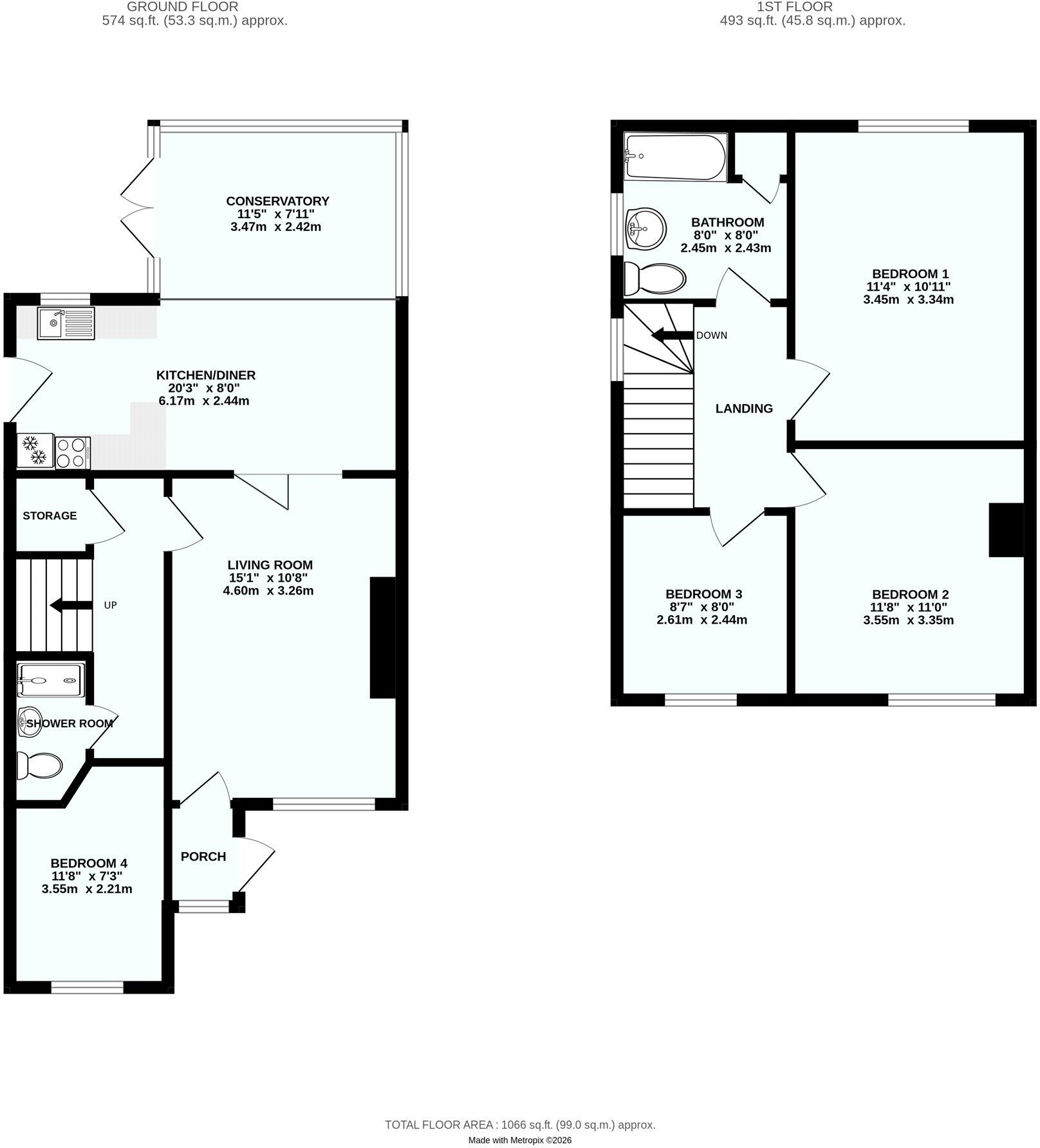 Guys Road, Exwick, Exeter, Devon, EX4 floorplan