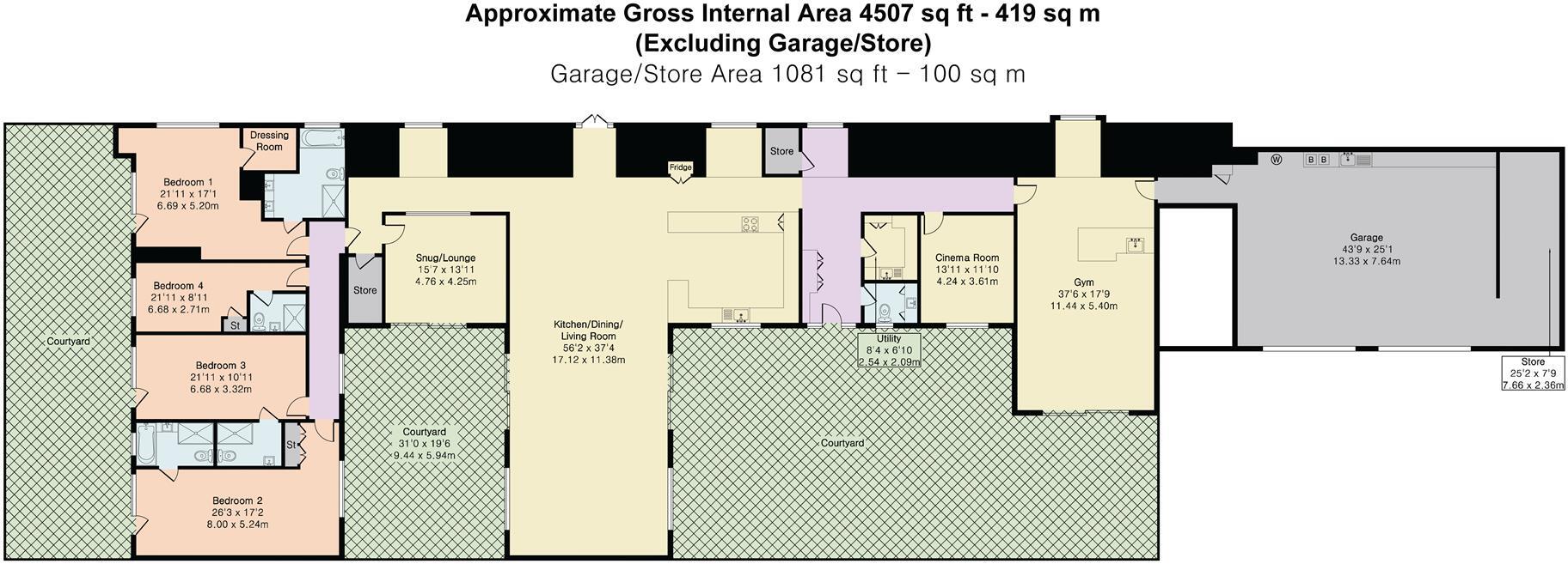Reservoir House, Glusburn floorplan