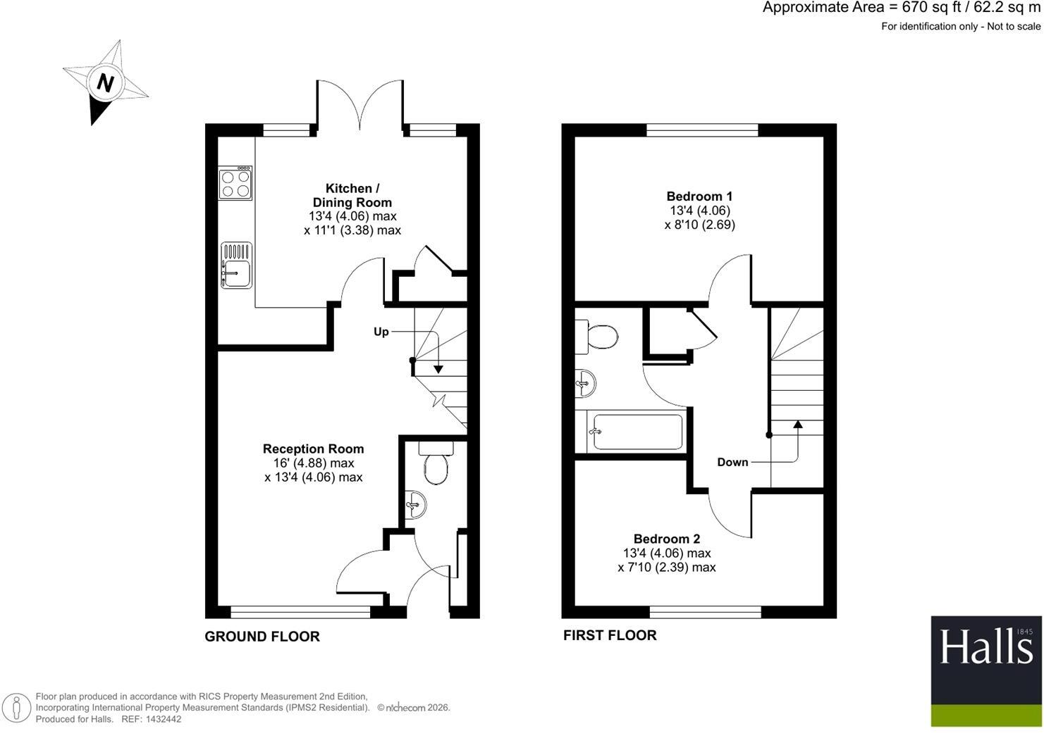 19 Eardley Close, Shrewsbury, SY3 8FB floorplan