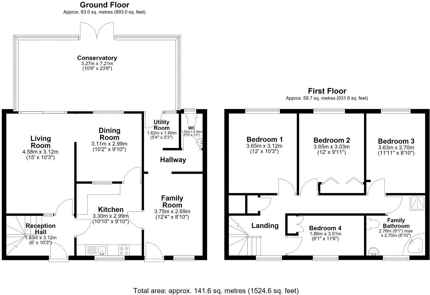 Meadow Road, Alcester floorplan