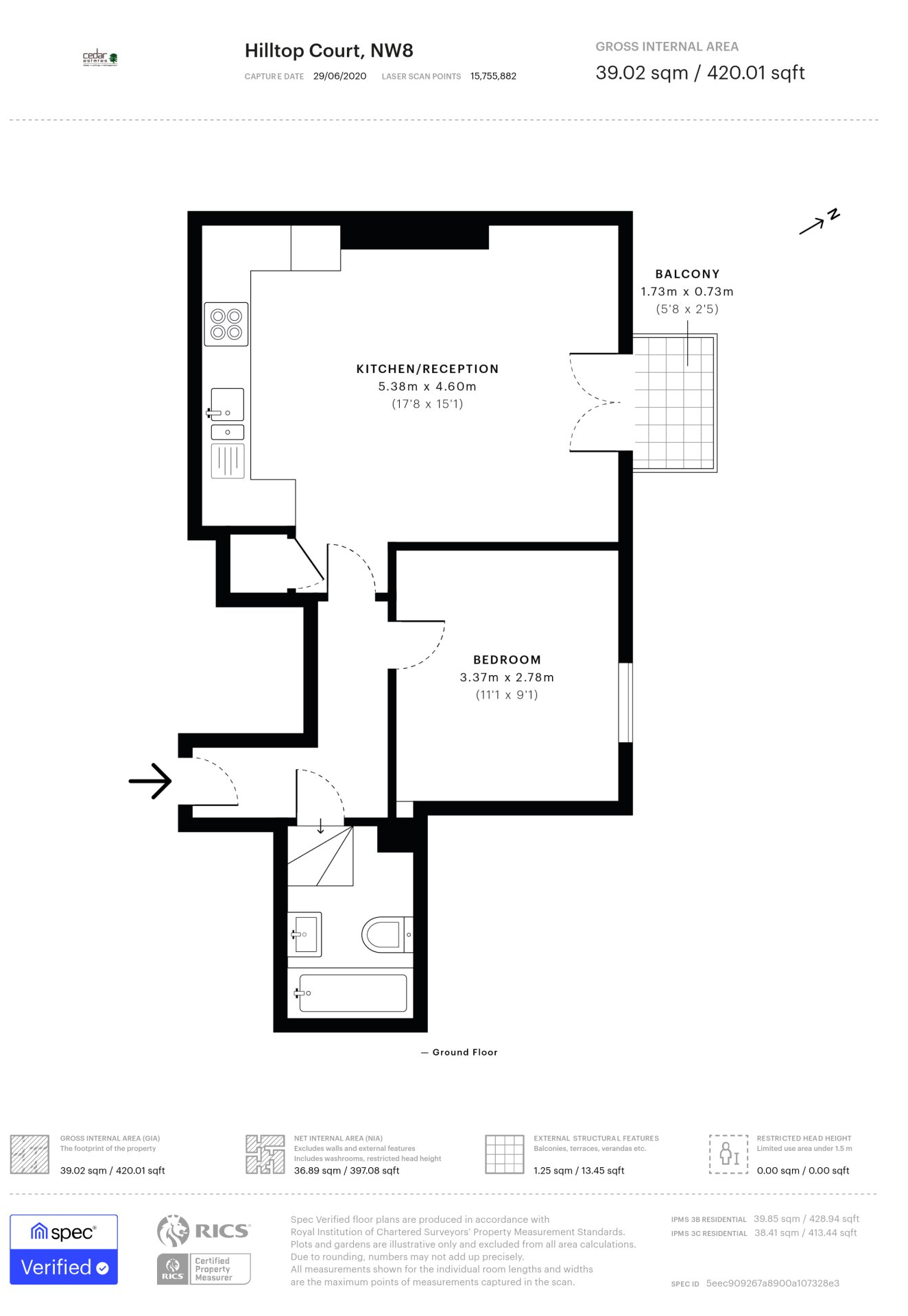 Alexandra Road, St. John's Wood NW8 floorplan