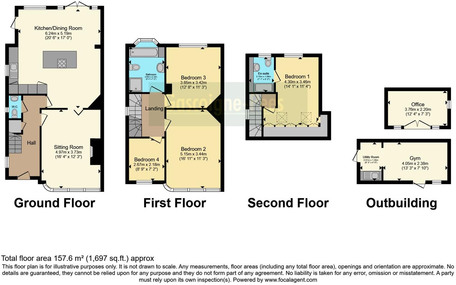The Woodlands, Esher, Surrey, KT10 floorplan