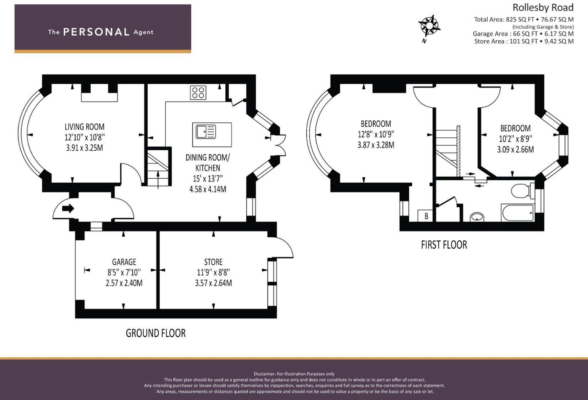 Rollesby Road, Chessington, KT9 floorplan