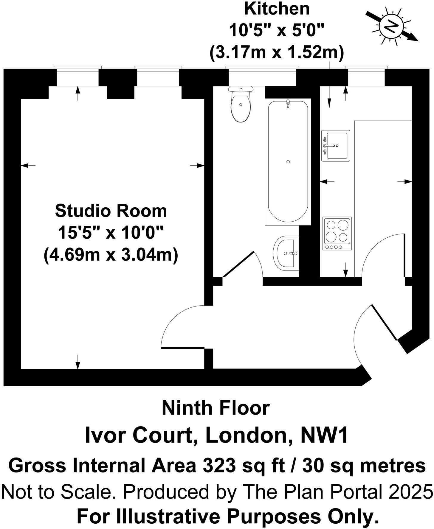 Gloucester Place, London, NW1 6BT floorplan