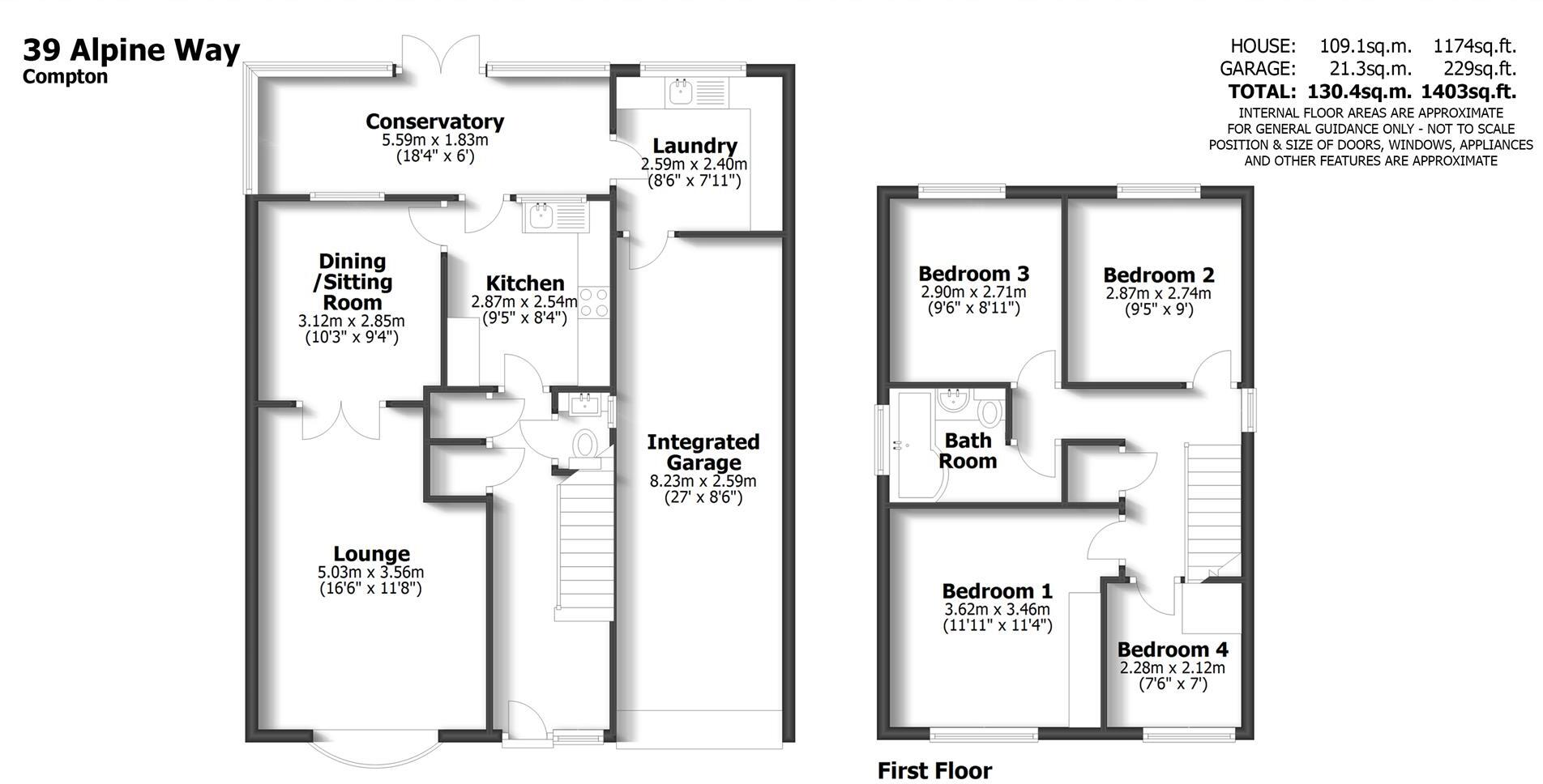 39 Alpine Way, Compton, Wolverhampton floorplan