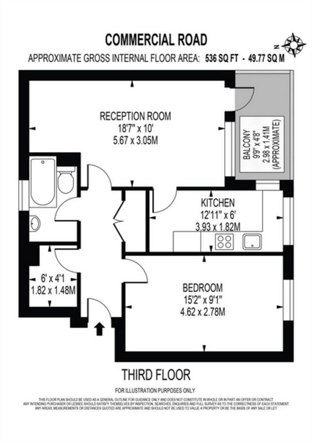 Commercial Road, London E1 floorplan