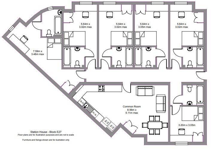 E27, Station House, Old Warwick Road, Leamington Spa floorplan