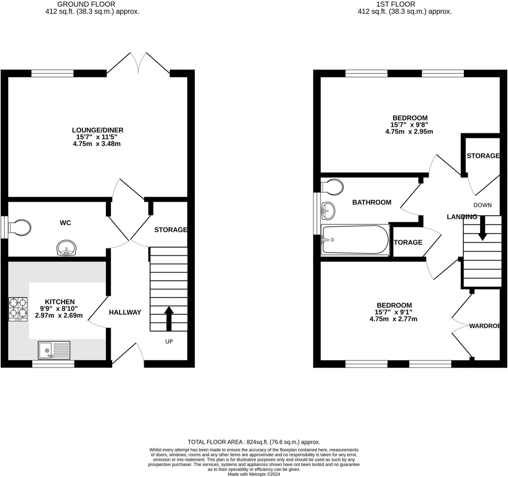 Wood Green Close, Stevenage, Hertfordshire, SG2 floorplan
