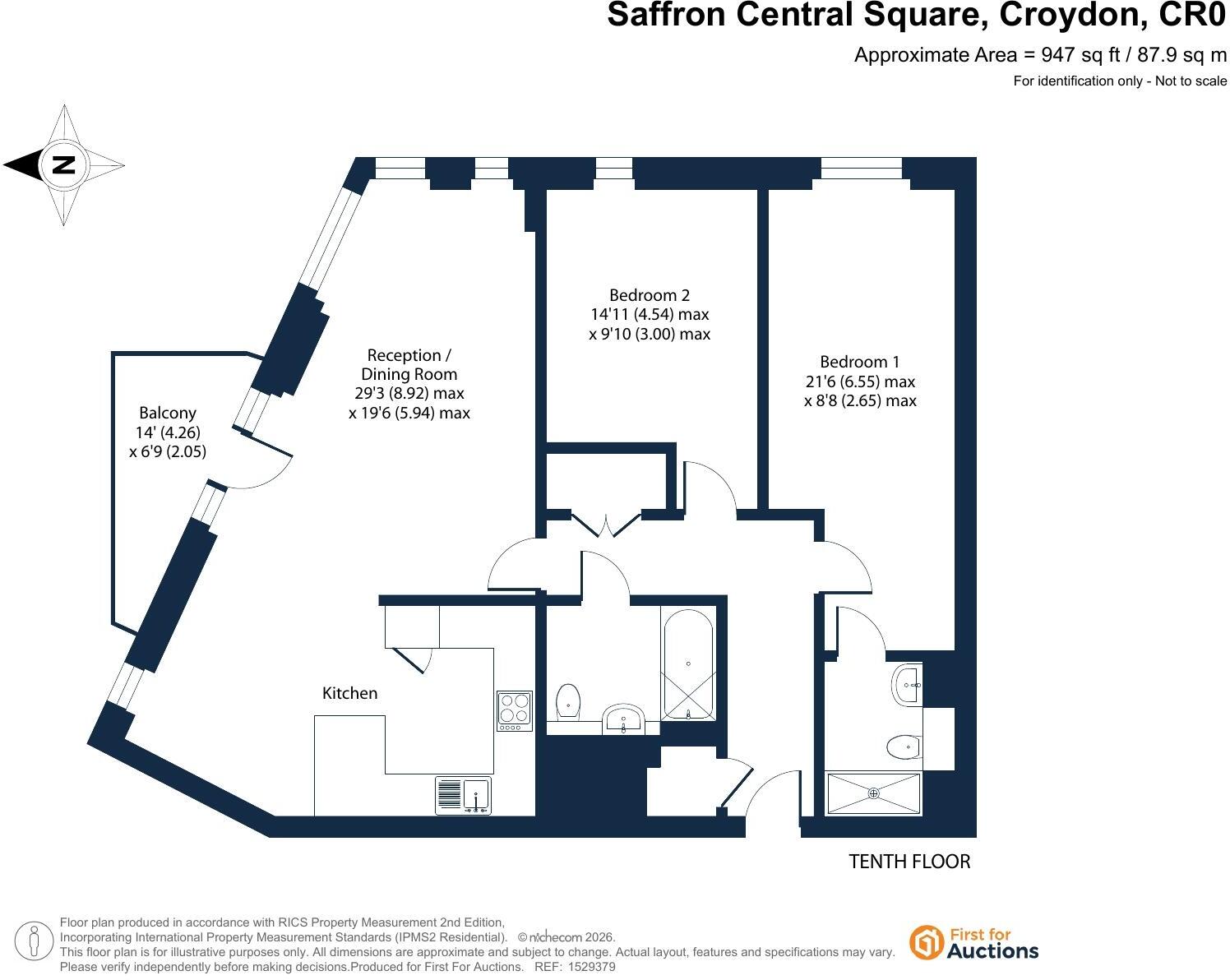 Saffron Central Square, Croydon, CR0 floorplan