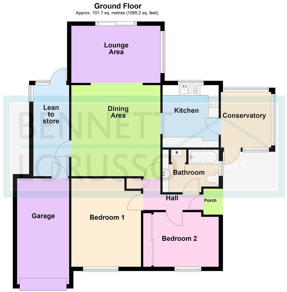 Meadow Close, Little Paxton, St Neots, PE19 floorplan