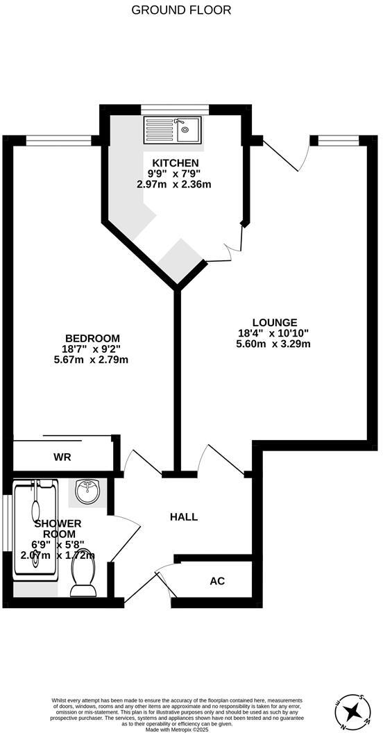 Dellers Court - Ground Floor Retirement Apartment floorplan