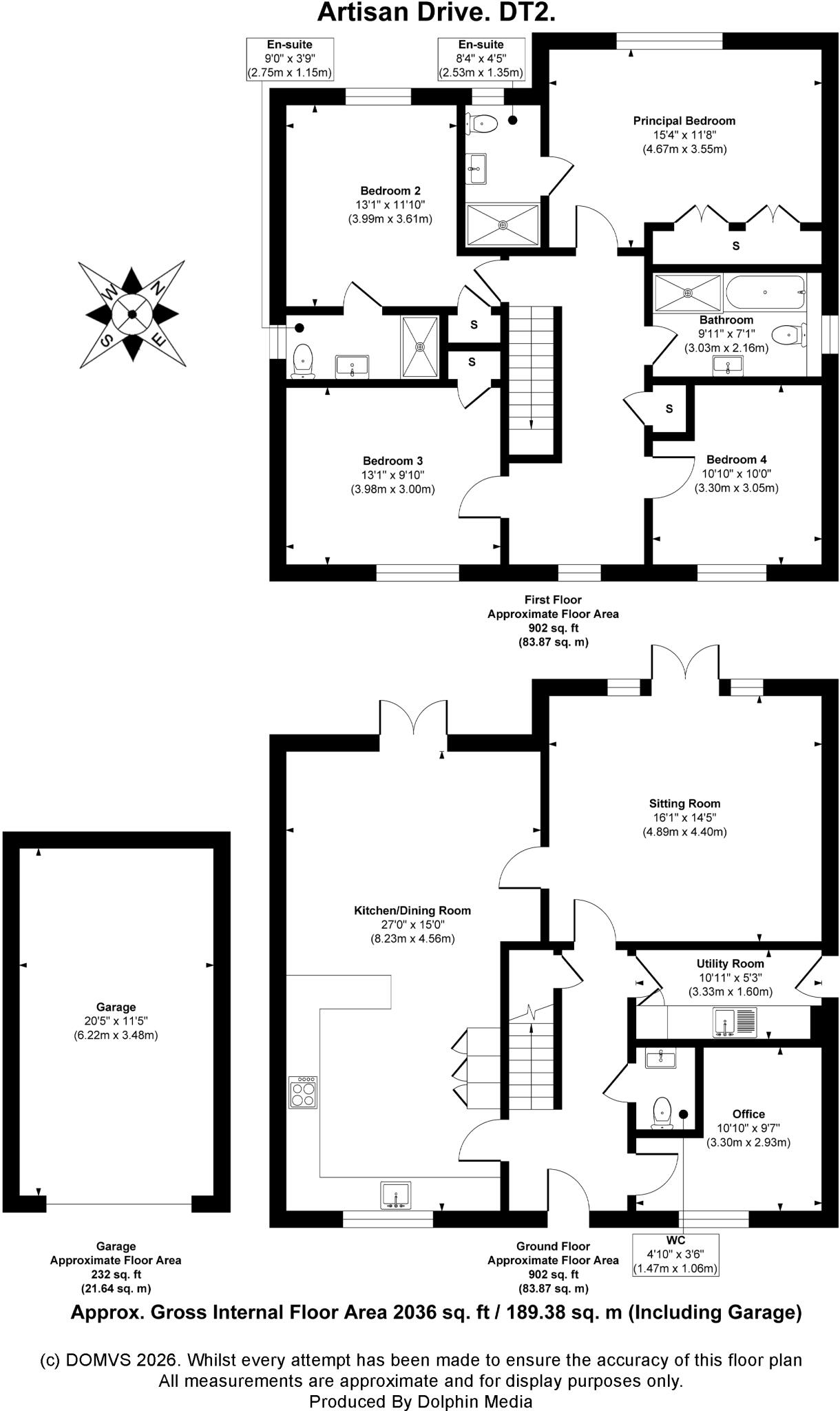 Charminster, Nr Dorchester, Dorset floorplan