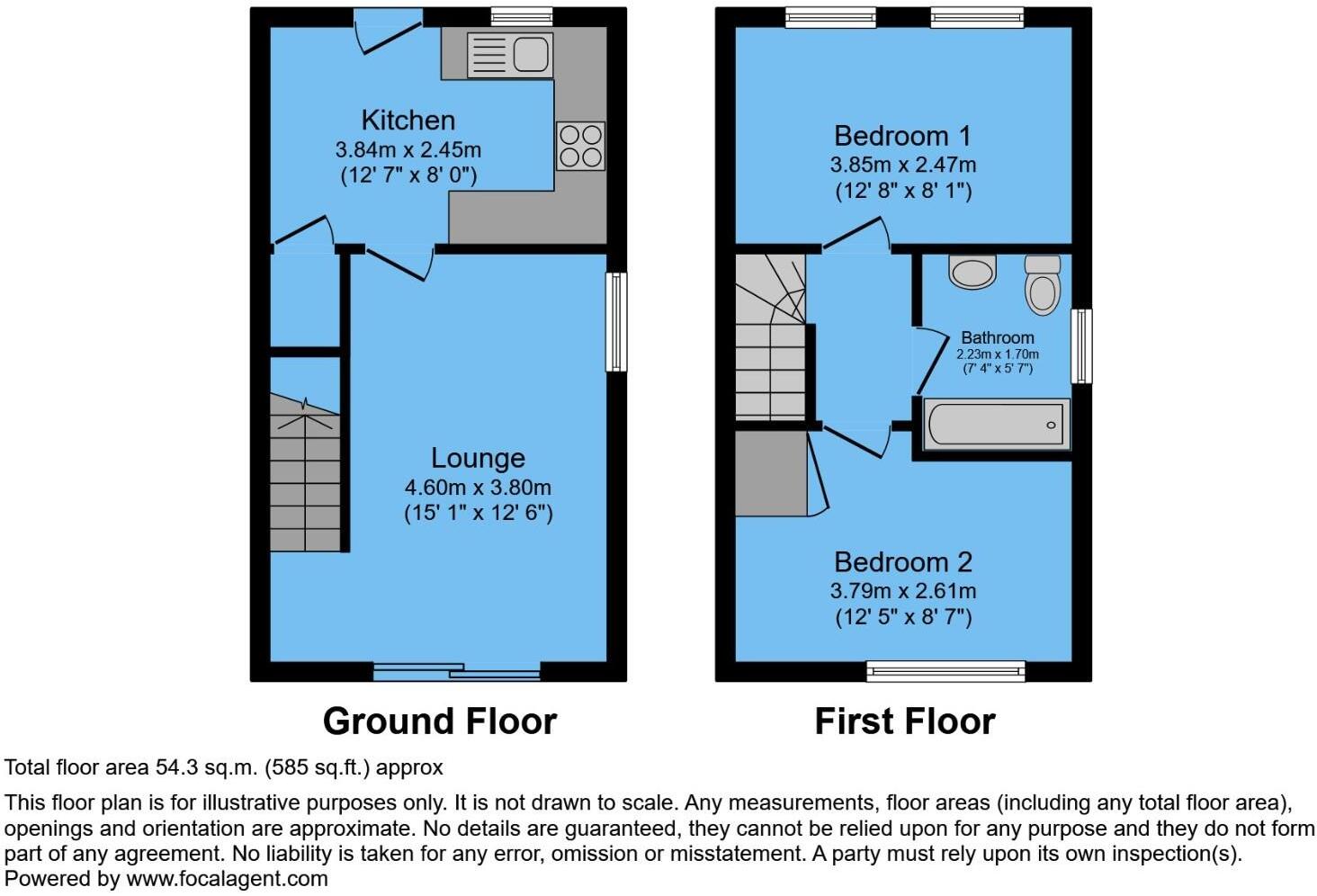 Acacia Avenue, Hollingwood, Chesterfield, S43 2JE floorplan