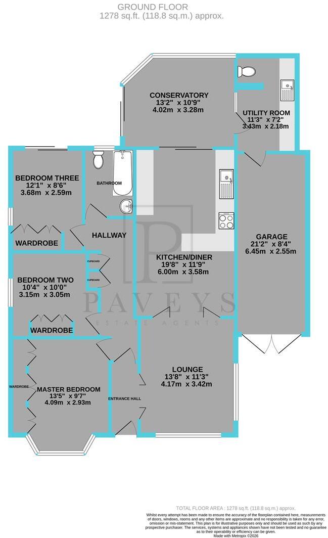 Rainham Way, Frinton-On-Sea floorplan