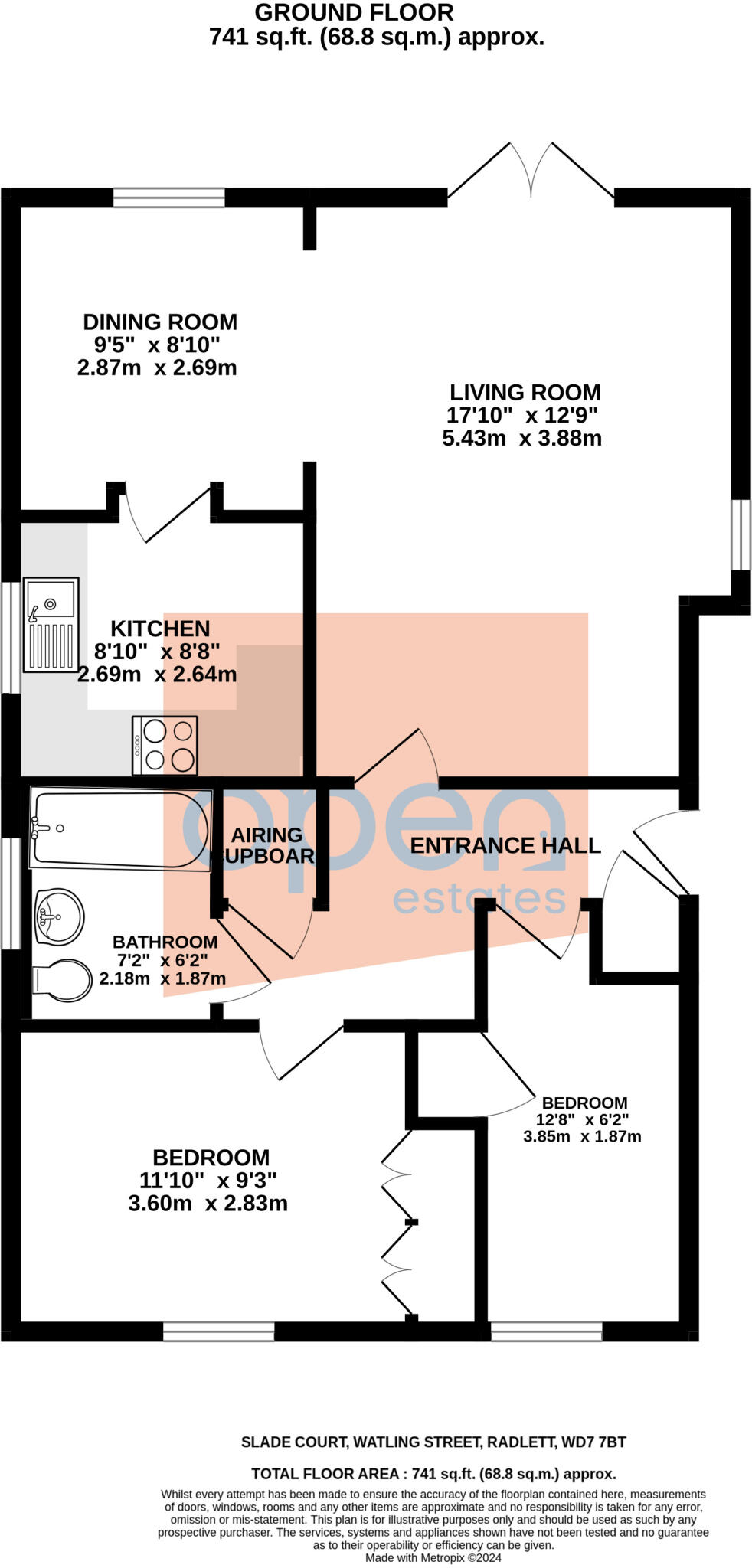 Watling Street, Radlett, Hertfordshire, WD7 floorplan