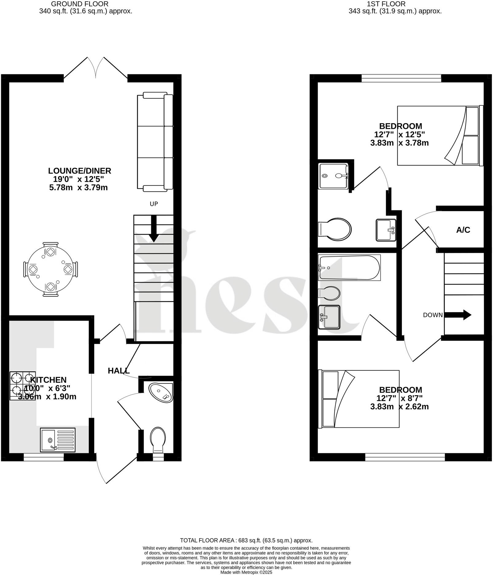 Ermine Street, Yeovil, Somerset - No Chain floorplan