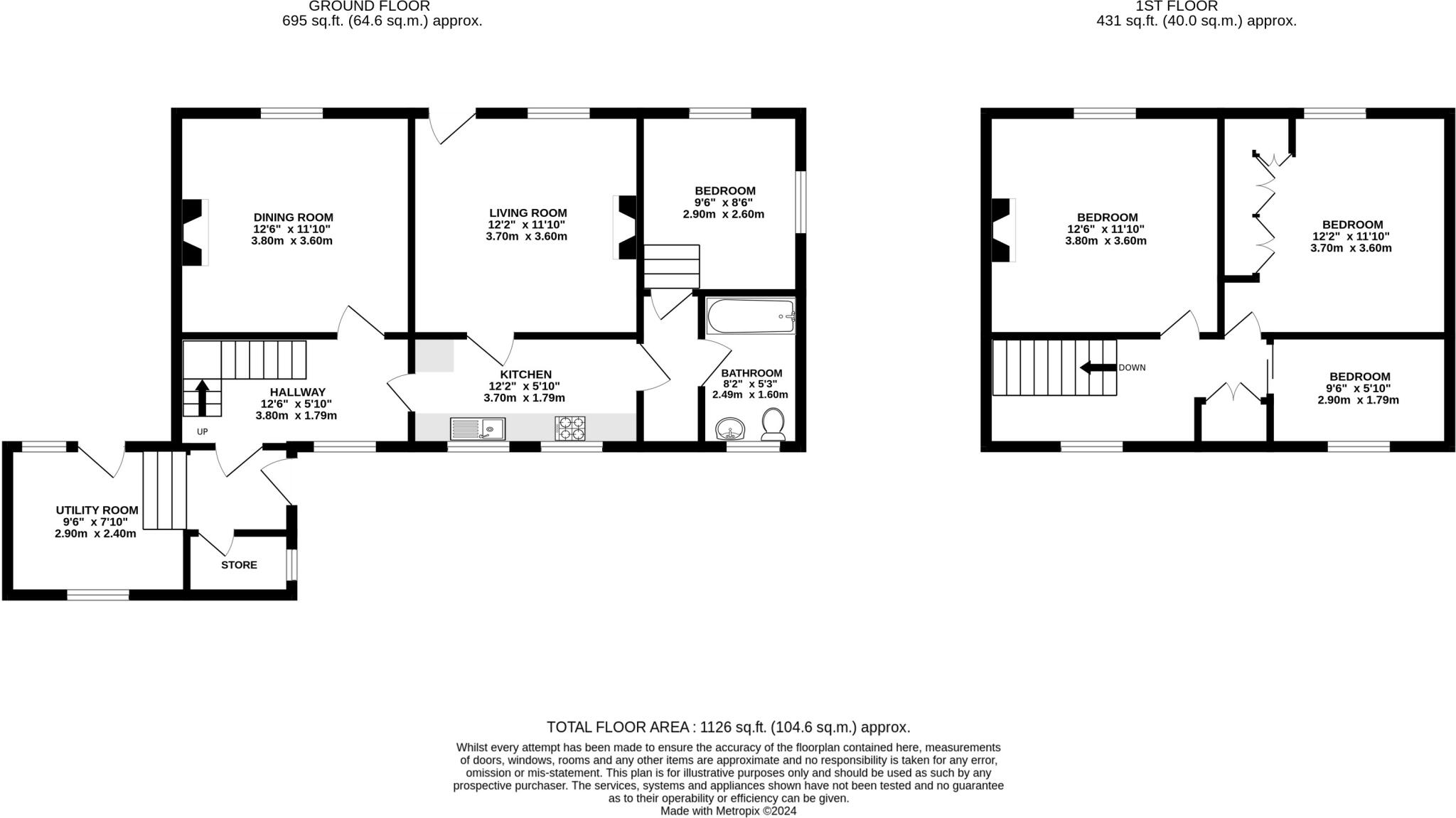 Whitegate, East Keswick, LS17 floorplan