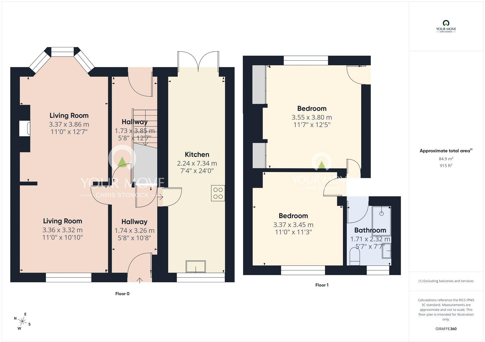 Wesley Terrace Castleside, Consett, Durham, DH8 floorplan