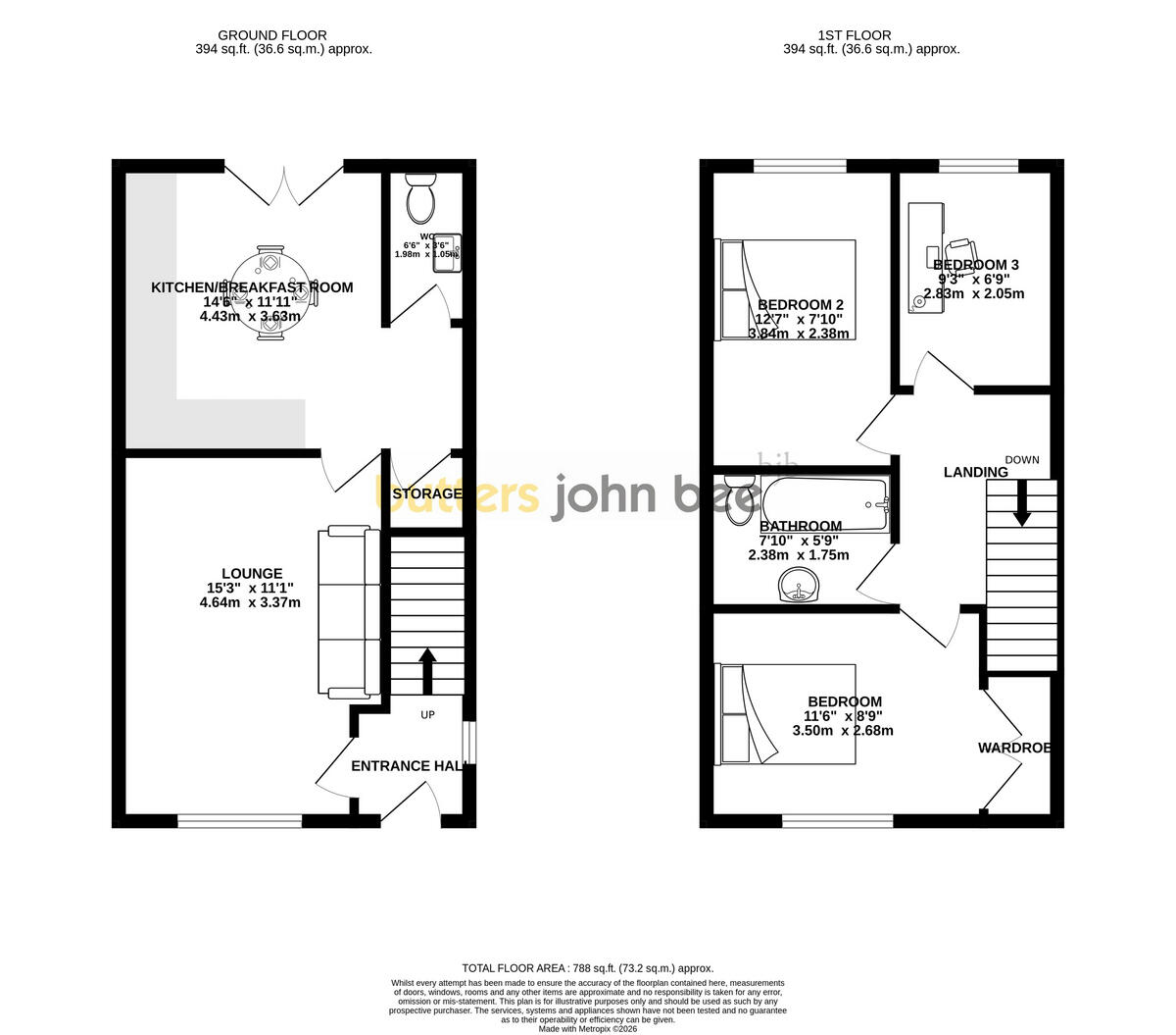 John Cliff Way, Alsager floorplan