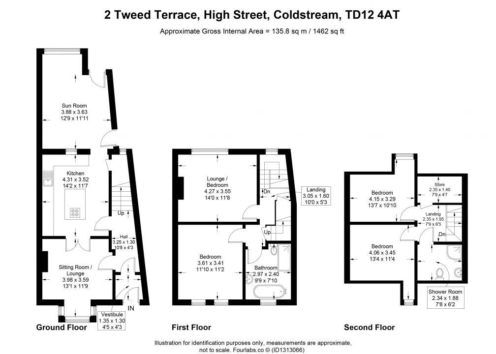 2 Tweed Terrace, High Street, Coldstream, TD12 4AT floorplan