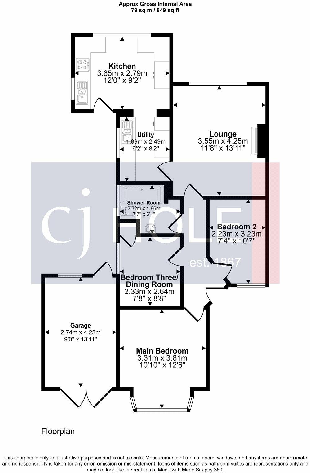 Horsbere Road, Hucclecote, Gloucester, GL3 floorplan