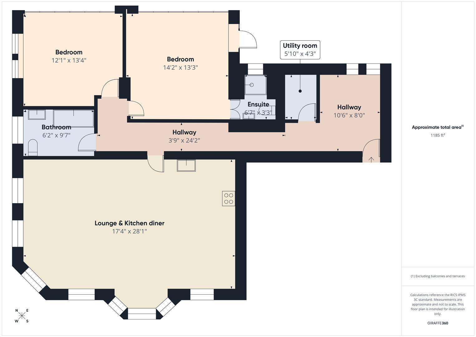 Station Apartments, Whitley Bay floorplan