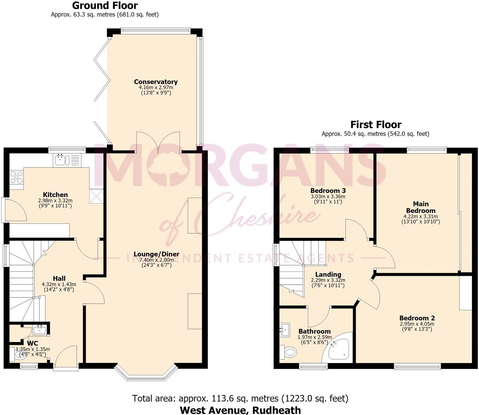 West Avenue, Rudheath, CW9 floorplan