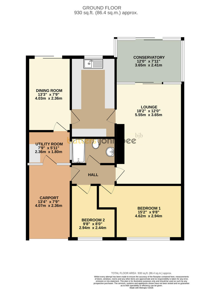 Beech Close, Stafford floorplan